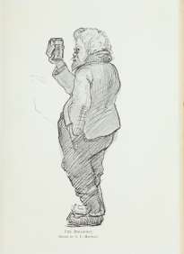 'The Biologist' from 'Antartic days; sketches of the homely side of polar life, by two of Shackleton's men'